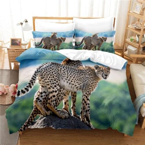 Leopard Bedding Set For Bedroom Soft Bedspreads For Bed Home Comefortable Duvet Cover Quality Quilt Cover And Pillowcase