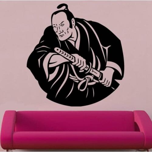 Kendo Wall Sticker Warrior Ninja Poster Vinyl Art Wall Decals Home Decoration Decor Mural Kendo Samurai Decal