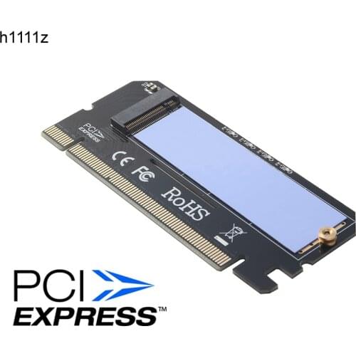 New PCIE NVME M.2 M Key Adapter NGFF SSD to PCI-E 16X Extender Converter Riser Card M.2 to PCI-E Adapter Expansion Card with LED