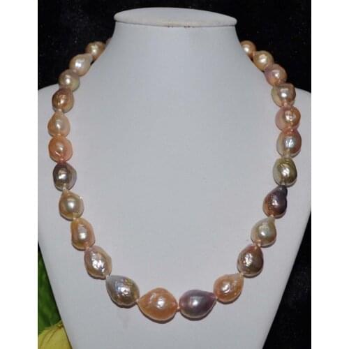 2017 Hot sale Wholesales 120cm long 7mm peacock blue red black cultured pearl necklace