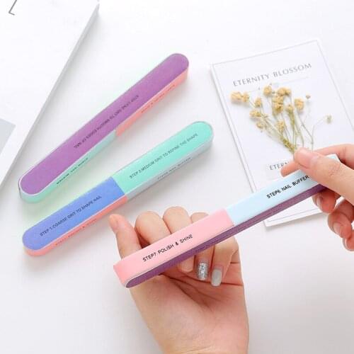 Nail file sanding strip six-sided polishing file nail tool nail file strip double-sided nail sharpener
