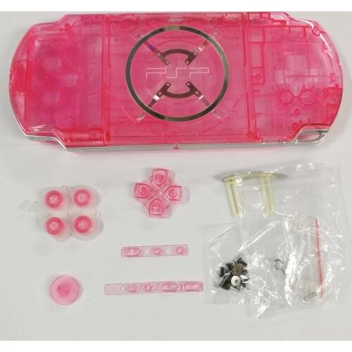 Clear White Color replacement Housing Shell for PSP3000 PSP 3000 Game Console Shell Cover Case with Buttons free screwdriver