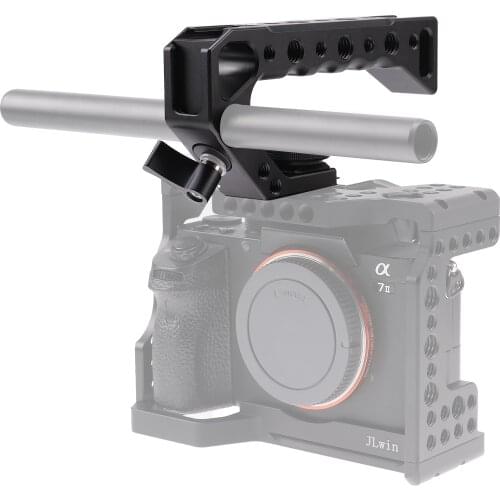 SLR Camera Sliding Chute Multifunction Cold Shoe Cage Handle Extension for Sony A6400 A6300 A6100 Camera Cage