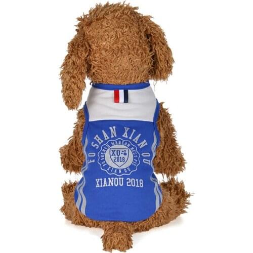Cool Sports Style Pets Dog Vest Jersey Clothing 2018 Spring Summer Small Puppy Letter Print Puppy Outdoor Sportswear