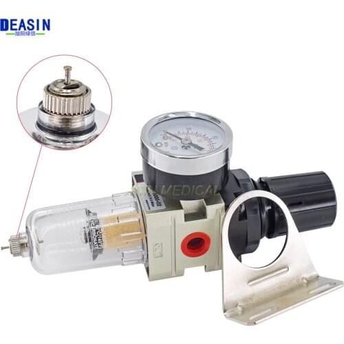1 PCS Dental air reduce Regulator with Water Filter for Dental Air Compressor spare parts dental air regulator with water trap