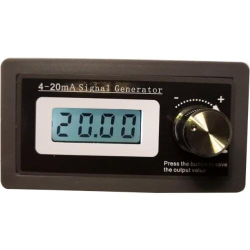 Panel-mounted 4-20mA Generator 0.0-50.0 Display Adjustable 2-wire Current Loop 4-20mA Output Module for PLC DCS Calibration