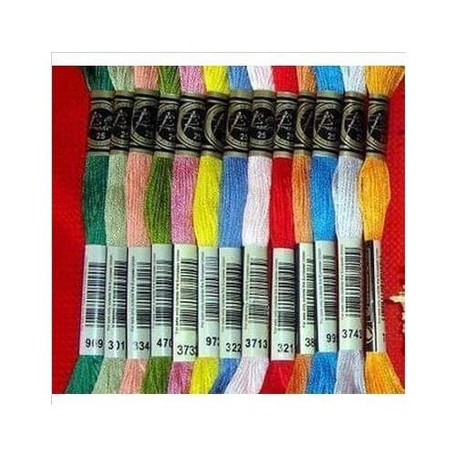Embroidery Thread Luxurious Floss 447 Pieces 100% Cotton Similar DMC Cross Stitch Thread Skein