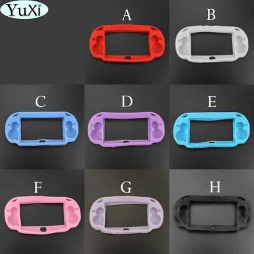YuXi Soft Silicone Skin Protector Cover Case for Sony PS Vita Console PSP vita shell for PSV1000 Black White Red Blue Pink