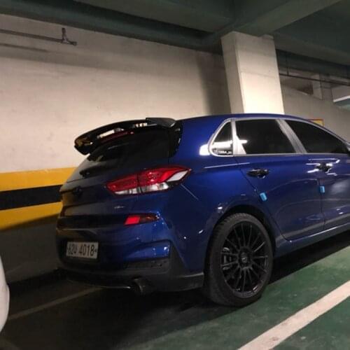 For Hyundai I30 2008 - UP High Quality Carbon Fiber Universal Style Rear Spoiler Tail Trunk Boot Wing Decoration Car Styling