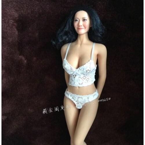 12" Figure Doll Toy Model Accessory White Lace Female Bikini swimsuit Underwear