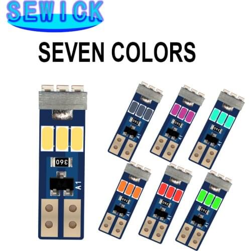 50PCS T5 Led W3W 3014-9smd Meter Bulb Instrument Dash Lights Auto Interior Neo Wedge Dashboard Dash Side Lamp Signal Bulbs 12V