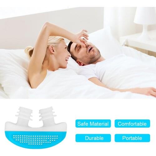 Anti Snoring Device Silicone Anti Snore Stopper Nose Clip Tray Sleeping Aid Apnea Guard Night Device