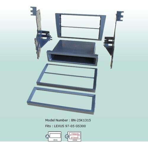 Car Fascias 2 Din Audio Panel Frame Dash Kit For Lexus GS300 1997 1998 1999 2000 2001 2002 2003 2004 2005