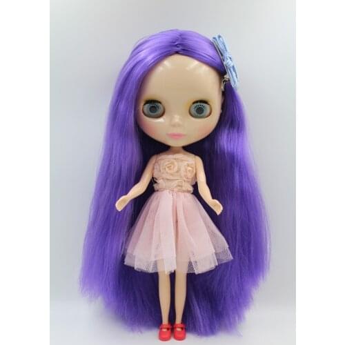 Free Shipping big discount RBL-298DIY Nude Blyth doll birthday gift for girl 4colour big eyes dolls with beautiful Hair cute toy