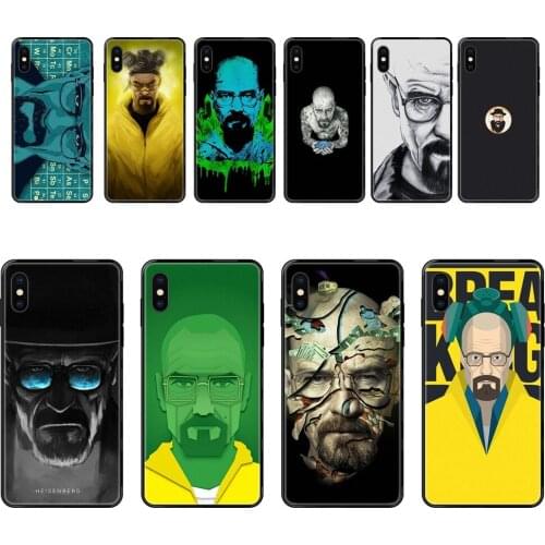 Heisenberg Tattoo Breaking Bad Les Meilleurs Black Soft TPU Cell Phone Cases For Galaxy Note 4 8 9 10 20 Plus Pro J6 J7 J8 M30s