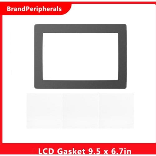 Black LCD Gasket 9.5 x 6.7in Protection from Resin Spill with Non-dust Cloths for ELEGOO Saturn 8.9 Inch Resin 3D Printer Screen