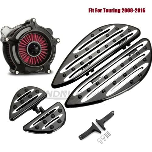 Driver Passenger Floorboards Air cleaner Filter Fit For harley davidson 2008-2013 FLHTC Electra street Glide Classic FLHX FLHR