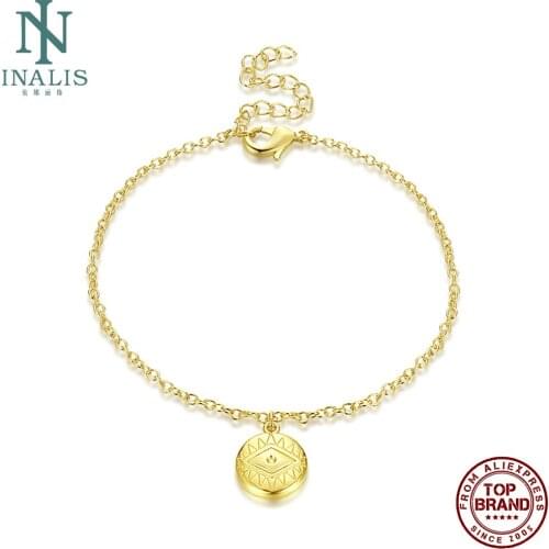 INALIS Round Women Bracelet Mysterious Eye Pattern Female Bracelets Charm Festival Birthday Gift Hot Sale Jewelry Accessories