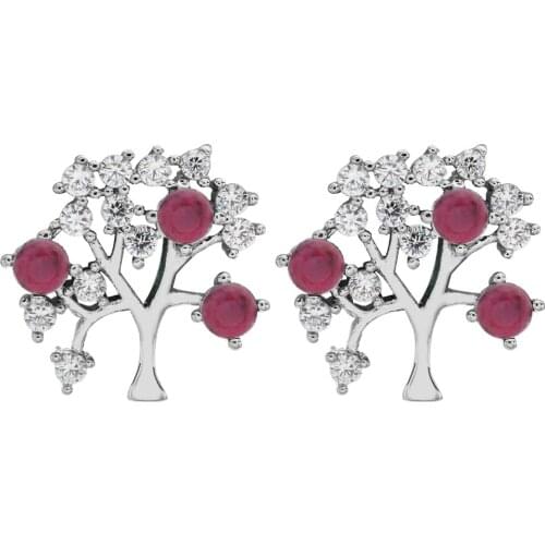 Exquisite and unique fashion long tree zircon ear studs Fashion jewelry gifts for girls/women ER-279