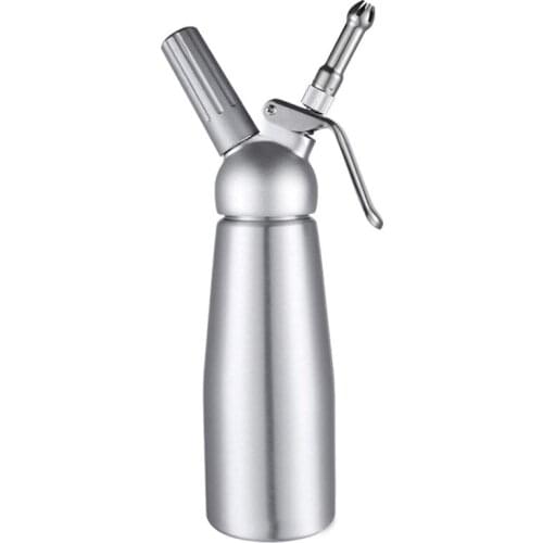 Professional Whipped Cream Dispenser Stainless Steel 500ML Capacity Canister Homemade Whipped Cream Maker