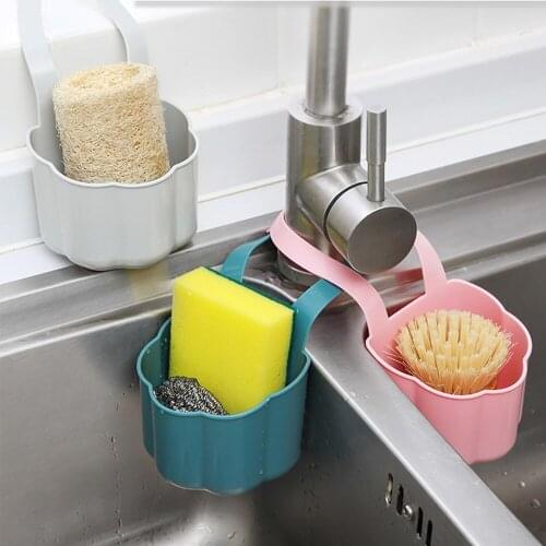 Kitchen Hanging Sink Drainage Rack Bag Basket Bathtub Storage Tool Rack Sink Finisher Kitchen Bathroom Tools Kitchen Organizer