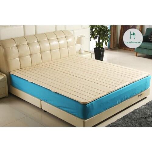 Louis Fashion Children Beds Pine Hard Plank Folded Wooden Solid Row Skeleton Single Person