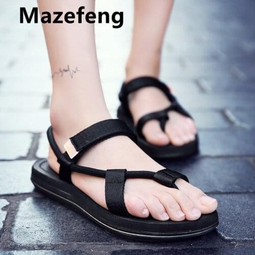 Mazefeng Summer Men Sandals Gladiator Beach Casual Shoes Men Slipper Sport Water Flip Flops Sandalia Masculina Zapatos De Hombre