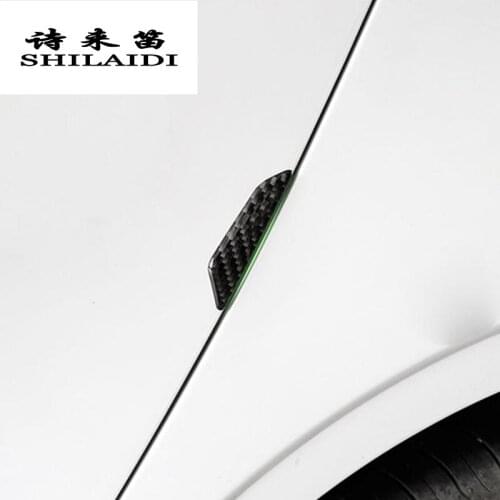 Car Styling Side Door Bumper Cover Stickers Carbon Fiber Protector Trim For audi a6 c5 c6 c7 a4 b5 b6 b7 b8 a3 a7 a8 a5 q3 q5 q7