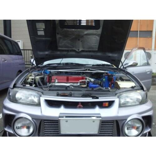 For Mitsubishi Lancer Evolution IV CN9A Front Bonnet Hood Modify Gas Struts Carbon Fiber Spring Damper Lift Support Absorber