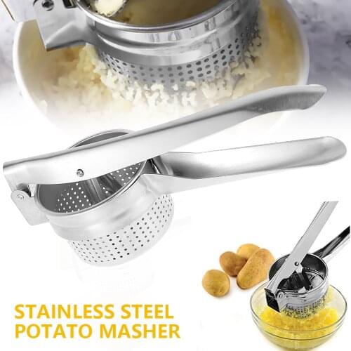 Garlic Press Crusher Ginger Squeezer Vegetables Masher Stainless Steel Handheld Ginger Mincer Kitchen Cooking Tools