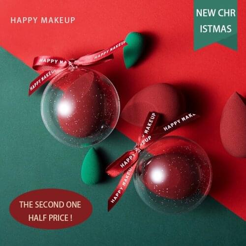 HAPPY MAKEUP Christmas Style Non-latex Puff Super Soft Sponge Smooth Foundation Cosmetic Make Up Puff Beauty Tools