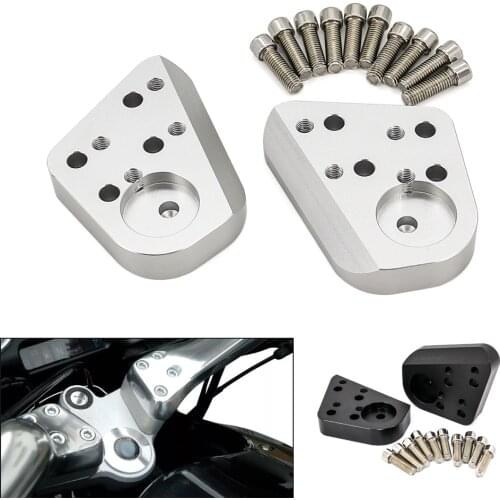 Silver Motorcycle Handlebar Riser For BMW R1200RT R1150RT R1100RT R1100R R1150R R 1100 1150 1200 RT R Handle Fat Bar Risers