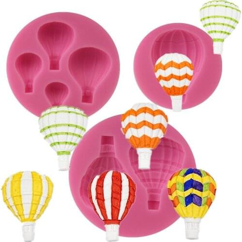 1PC Hot Air Balloon Silicone Mold Chocolate Chocolate Clay Fondant Cake Decoration DIY Baking Cake DecorationA126