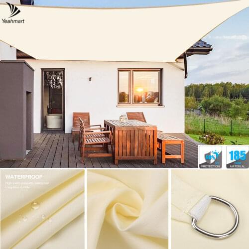 Sun Shade Sail Rectangle Canopy Awning 98% UV Block Sunshade Sails Perfect for Outdoor Patios Backyard Yard Carpark Swimming