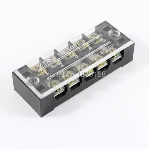 TB-2505 600 V 25A Double Row 5 Barrier terminal, copper part connector block