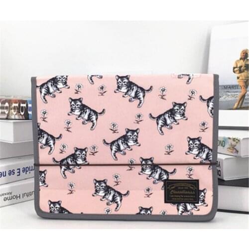 Large-capacity File 12 Pockets Portable Document Folder Accordion A4 File Folder Oxford Document Expandable Briefcase