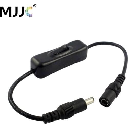 Inline 304 Switch On Off with Female Male Power Cable 5.5x2.1mm DC Connector Switch 5V 12V 24V for CCTV LED Strip Light