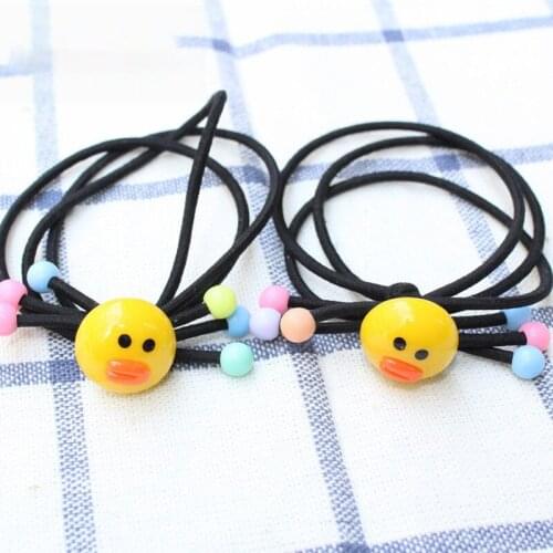 Japanese Korean Style Fashion Hot Selling Lovely Cartons Hair Band Women Girls Kids Hair Rope Hair Rings Headpiece Gifts
