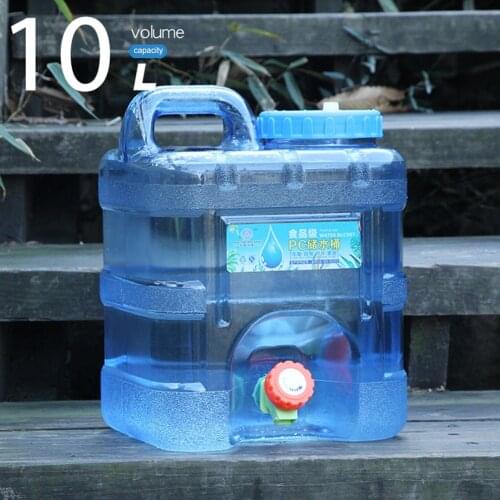 7.5/10/15L Outdoor Water Bucket Portable Water Barrel Camping Picnic Hiking Car Driving Water Tank Container with Faucet