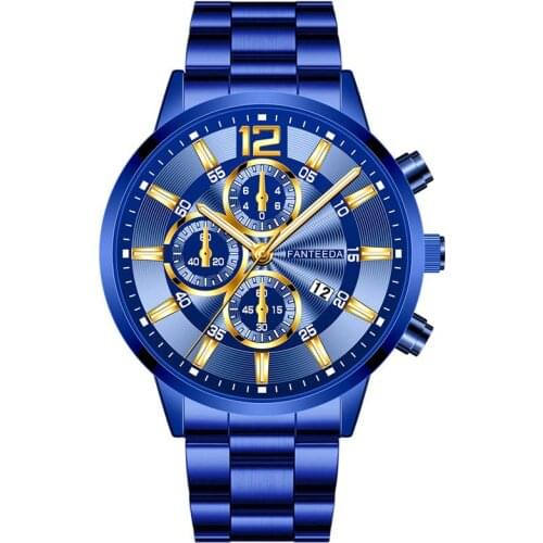 Luxury Men Watch Clock Fashion Male Stainless Steel Adjustable Band Quartz Wristwatch Business Date Sport Watches Reloj Hombre