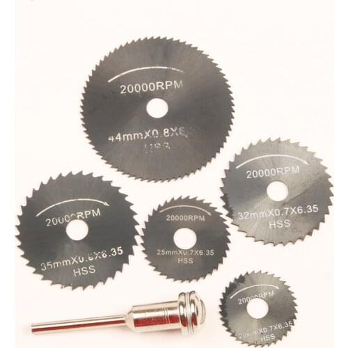 6pcs/set Metal HSS Circular Saw Blade High Speed Steel Woodworking Cutting Discs For Dremel Rotary Tool Durable Quality LUBAN