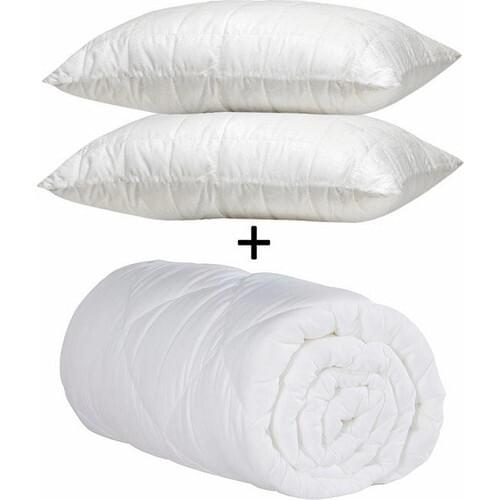 All Home Double Cotton Quilt Set + 2 Pcs Pillowcase