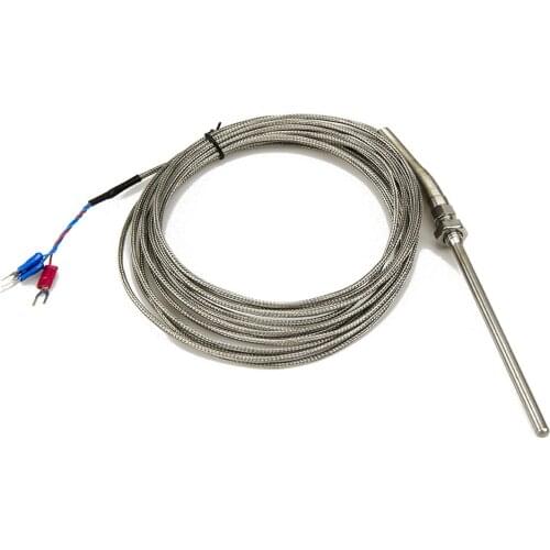 FTARP07 PT100 type 5m cable probe head RTD temperature sensor M8 thread probe length 100mm