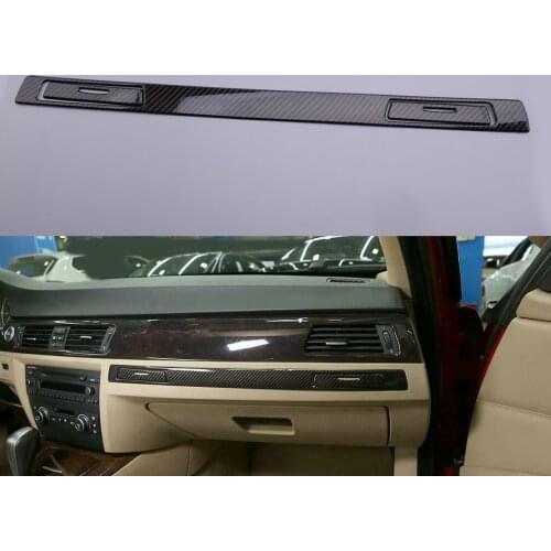 Carbon Fiber Style Console Glove Box Water Cup Holder Cover Trim Kit Fit For BMW 3 Series E90 E92 E93 2005 2006 2007-2011 2012