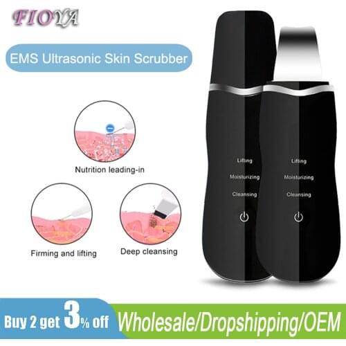 Beauty Ultrasonic Skin Scrubber Peeling Ultrassonico Cleansing Face Skin Care Tools Facial Pore Cleaner Machine Wrinkle Remover