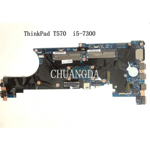 For Thinkpad T570 Laptop Motherboard CPU :i5-7300U LTS-1 MB 16820-1 448.0AB06.0011 01ER392 01ER118 02HL400 01ER389 01ER115