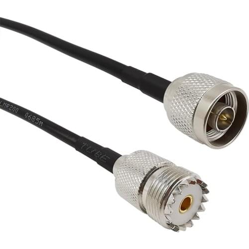 RF LMR200 N Male Plug to UHF Female Jack PL-259 Low Loss Digital Coax UHF Jumper Cable HAM & CB Radio,Antenna 1/3/5/8/10/12M