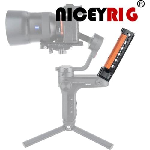 Niceyrig Dedicated Design Ergonomic Camera Wooden handle Handgrip With Locating Hole For Zhiyun WEEBILL LAB Gimbal Stabilizer