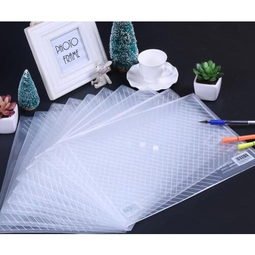 File folder A4 Transparent document bag Rope buckle hasp button classified storage stationery bag Office School 10pcs/lot