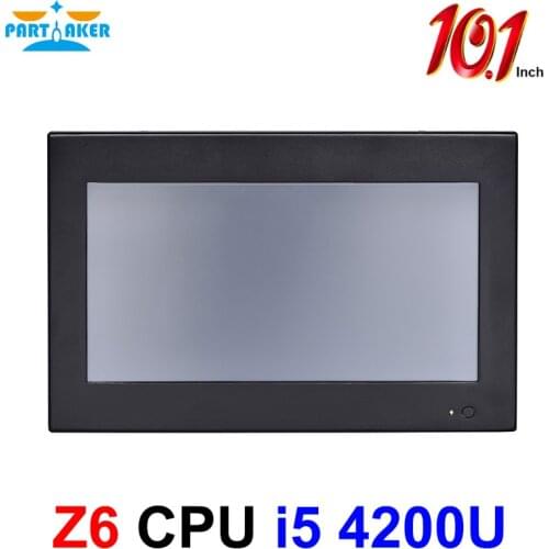 Partaker Z6 10.1 Inch Made-In-China 4 Wire Resistive Touch Screen Intel Core i5 4200U OEM All In One Pc 2G RAM 32G SSD